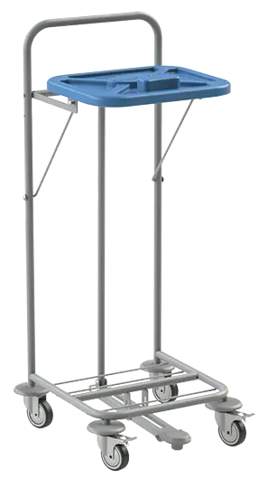 VK 80 - 1N vozík na třídění odpadu a prádla plast - VK - modrý